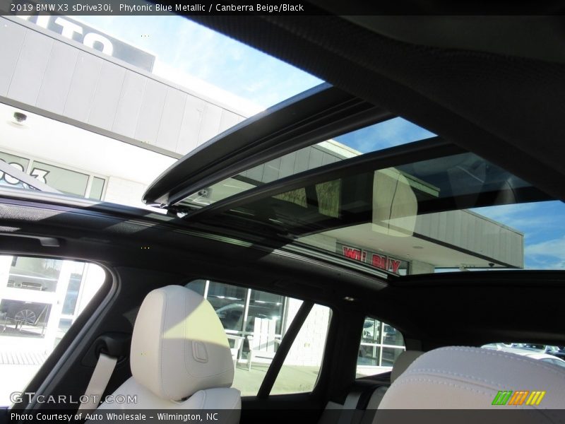 Phytonic Blue Metallic / Canberra Beige/Black 2019 BMW X3 sDrive30i
