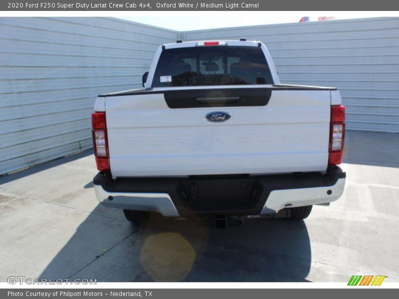 Oxford White / Medium Light Camel 2020 Ford F250 Super Duty Lariat Crew Cab 4x4