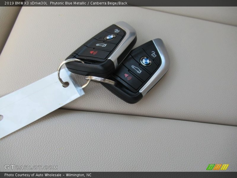 Phytonic Blue Metallic / Canberra Beige/Black 2019 BMW X3 sDrive30i