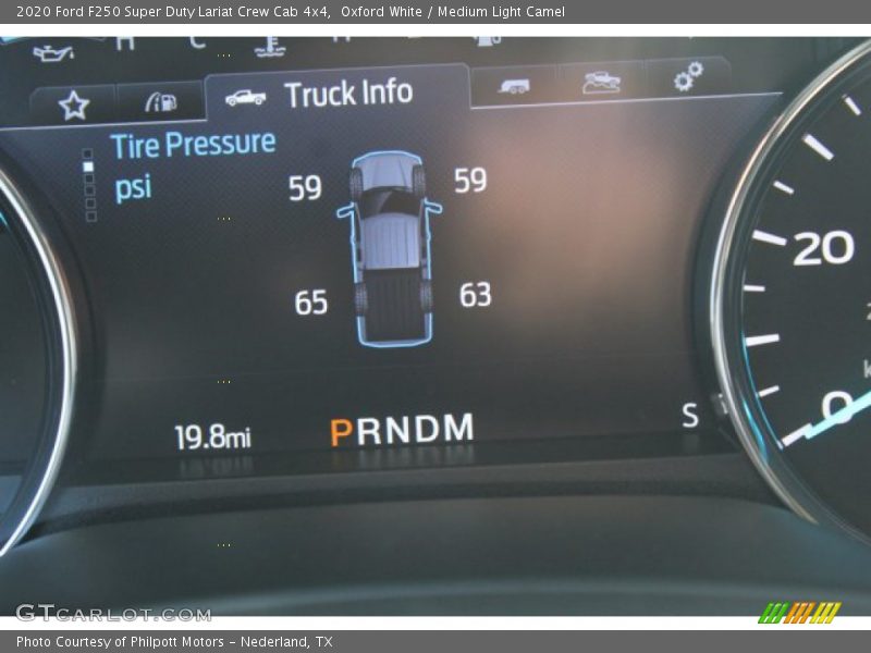 Oxford White / Medium Light Camel 2020 Ford F250 Super Duty Lariat Crew Cab 4x4