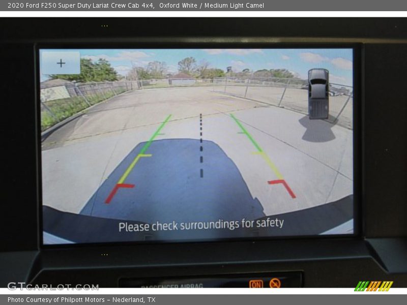 Oxford White / Medium Light Camel 2020 Ford F250 Super Duty Lariat Crew Cab 4x4