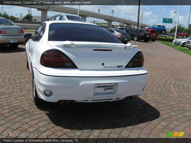 Arctic White / Dark Pewter 2000 Pontiac Grand Am GT Coupe