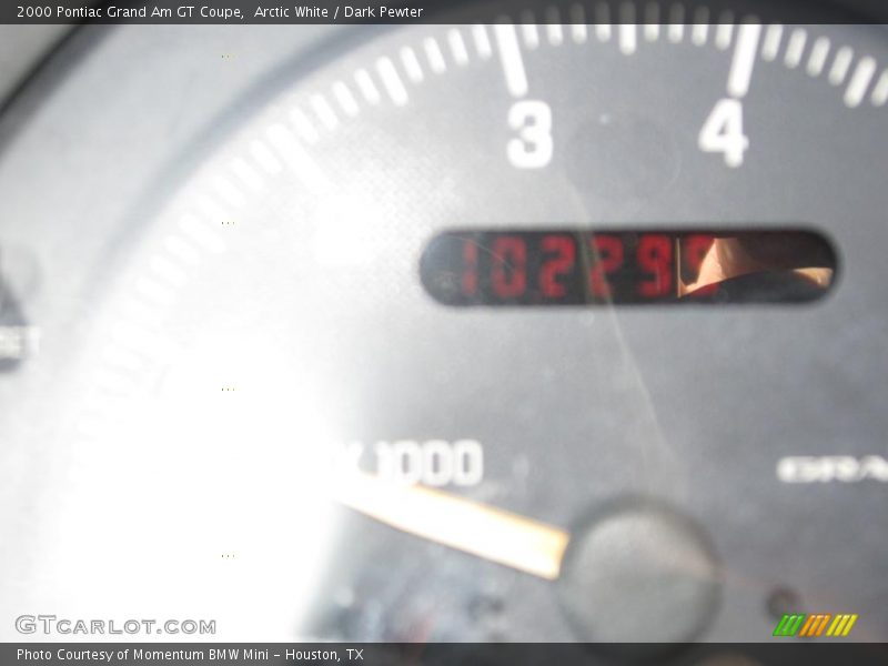 Arctic White / Dark Pewter 2000 Pontiac Grand Am GT Coupe