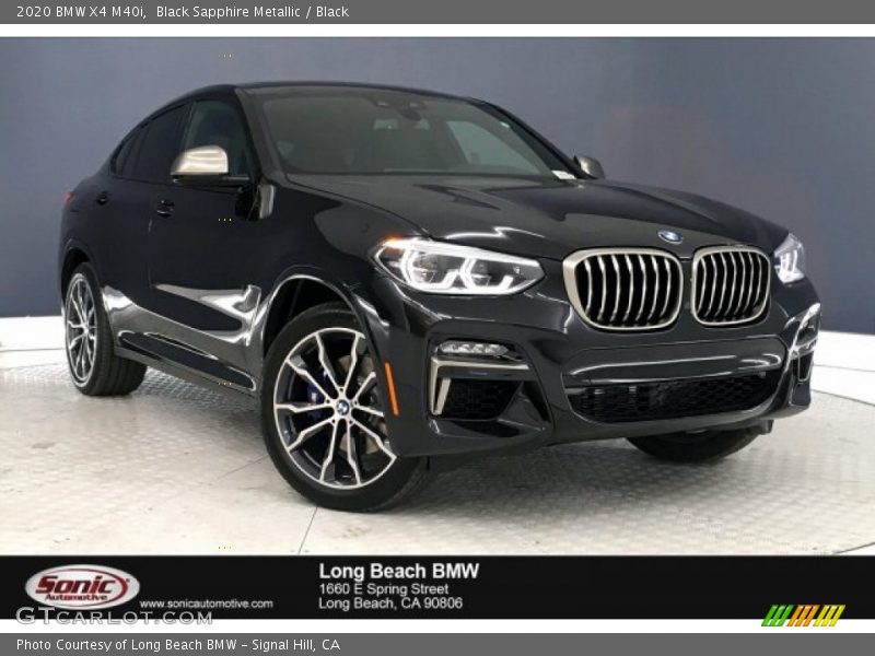 Black Sapphire Metallic / Black 2020 BMW X4 M40i