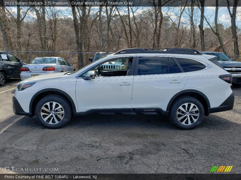 Crystal White Pearl / Titanium Gray 2020 Subaru Outback 2.5i Premium
