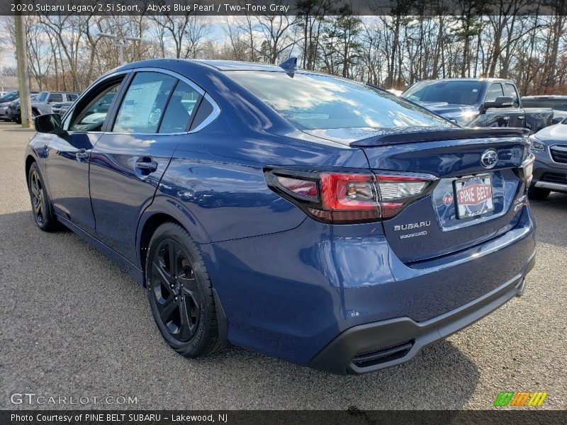 Abyss Blue Pearl / Two-Tone Gray 2020 Subaru Legacy 2.5i Sport