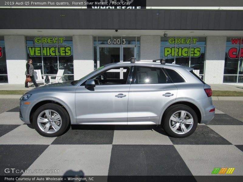 Florett Silver Metallic / Rock Gray 2019 Audi Q5 Premium Plus quattro