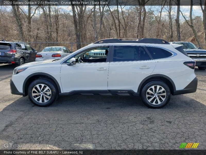 Crystal White Pearl / Slate Black 2020 Subaru Outback 2.5i Premium