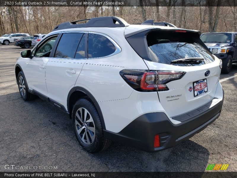 Crystal White Pearl / Slate Black 2020 Subaru Outback 2.5i Premium
