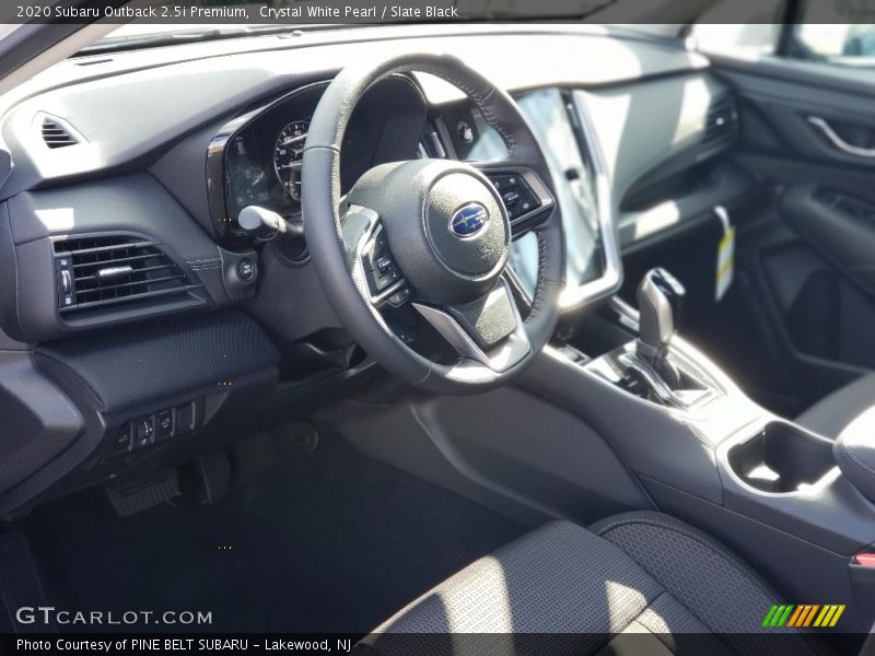 Crystal White Pearl / Slate Black 2020 Subaru Outback 2.5i Premium