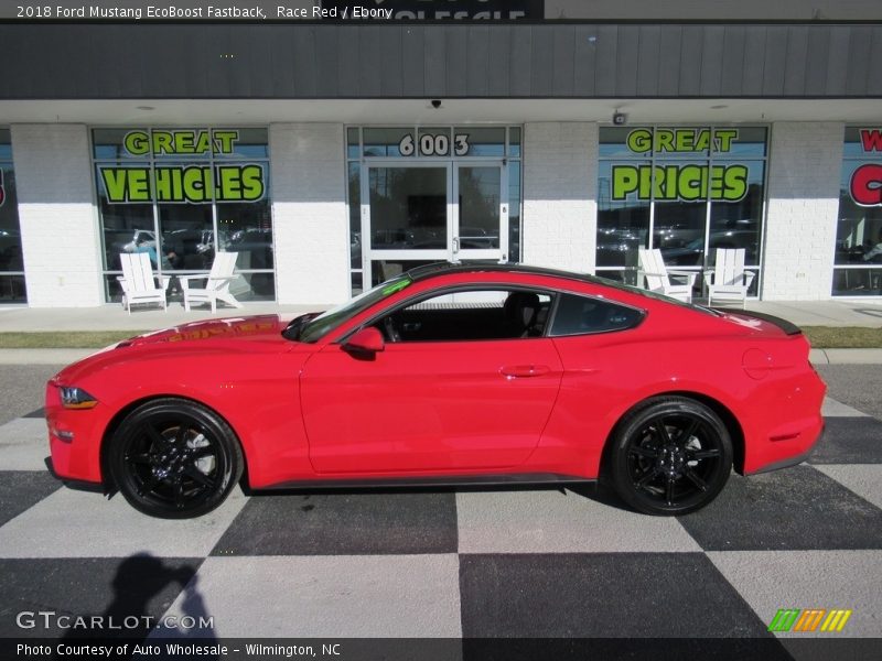 Race Red / Ebony 2018 Ford Mustang EcoBoost Fastback