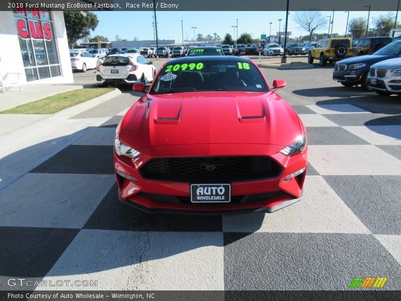 Race Red / Ebony 2018 Ford Mustang EcoBoost Fastback