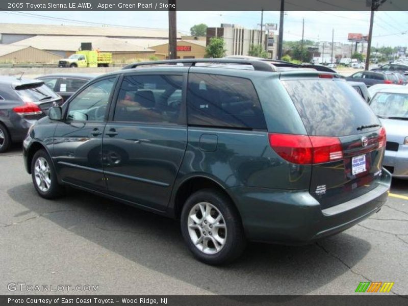 Aspen Green Pearl / Stone 2005 Toyota Sienna LE AWD