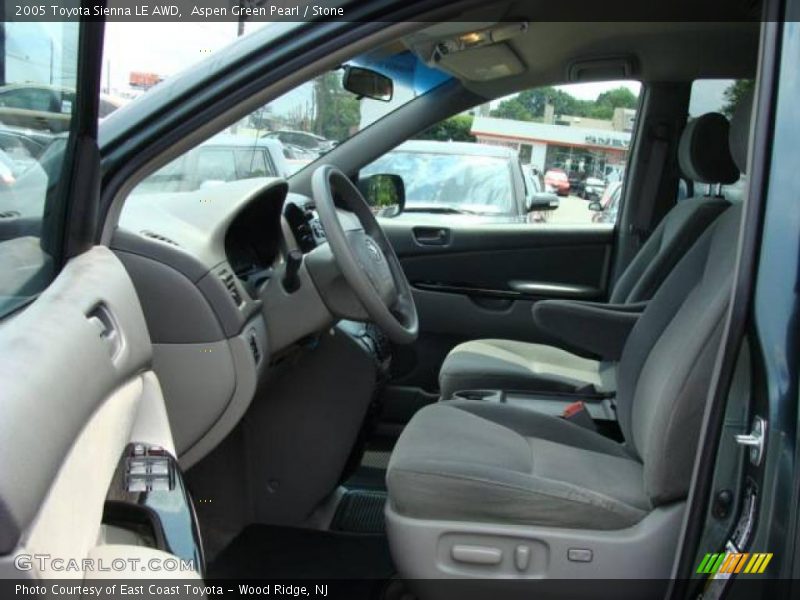 Aspen Green Pearl / Stone 2005 Toyota Sienna LE AWD