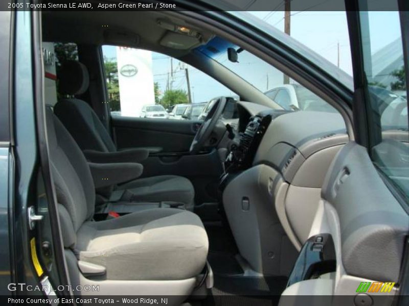 Aspen Green Pearl / Stone 2005 Toyota Sienna LE AWD