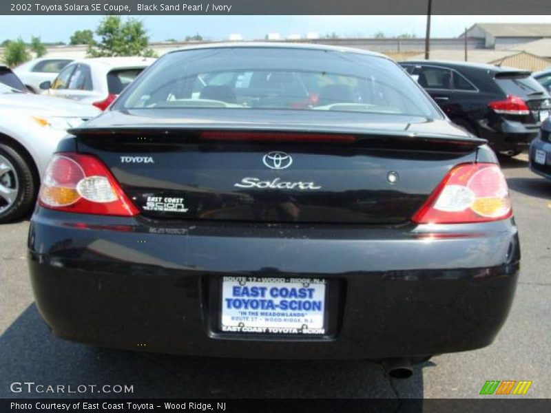 Black Sand Pearl / Ivory 2002 Toyota Solara SE Coupe