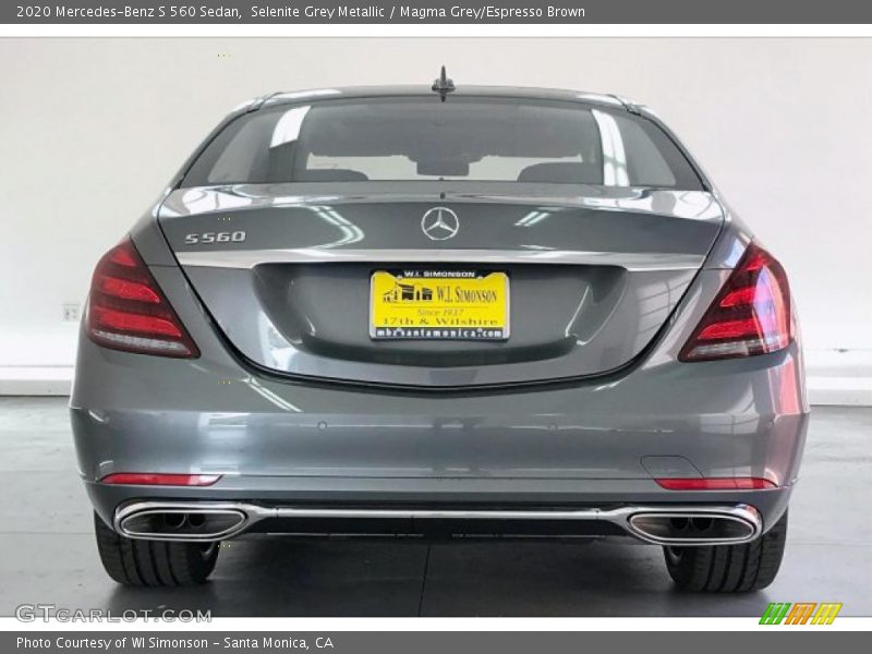 Selenite Grey Metallic / Magma Grey/Espresso Brown 2020 Mercedes-Benz S 560 Sedan