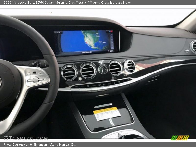 Selenite Grey Metallic / Magma Grey/Espresso Brown 2020 Mercedes-Benz S 560 Sedan