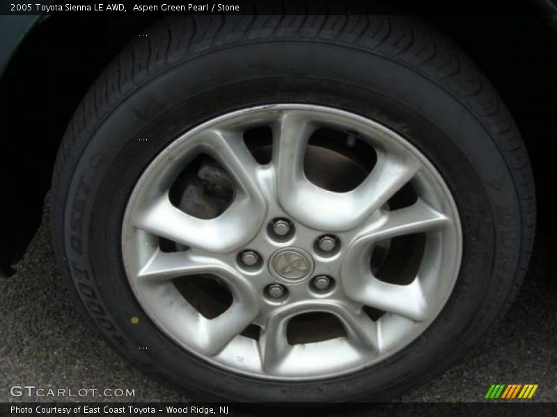 Aspen Green Pearl / Stone 2005 Toyota Sienna LE AWD