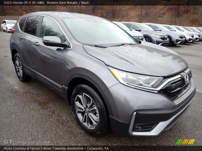 Modern Steel Metallic / Black 2020 Honda CR-V EX AWD