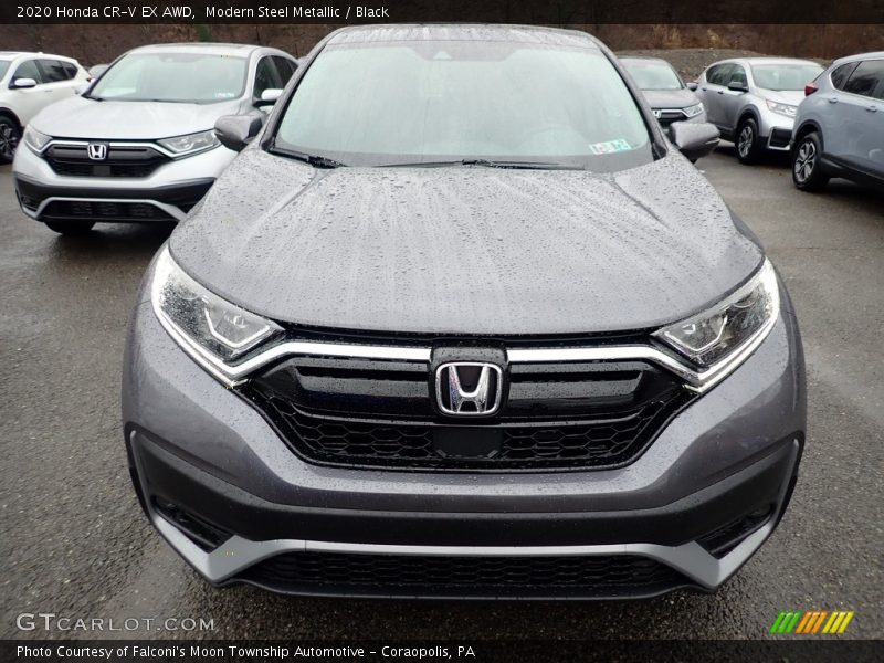 Modern Steel Metallic / Black 2020 Honda CR-V EX AWD