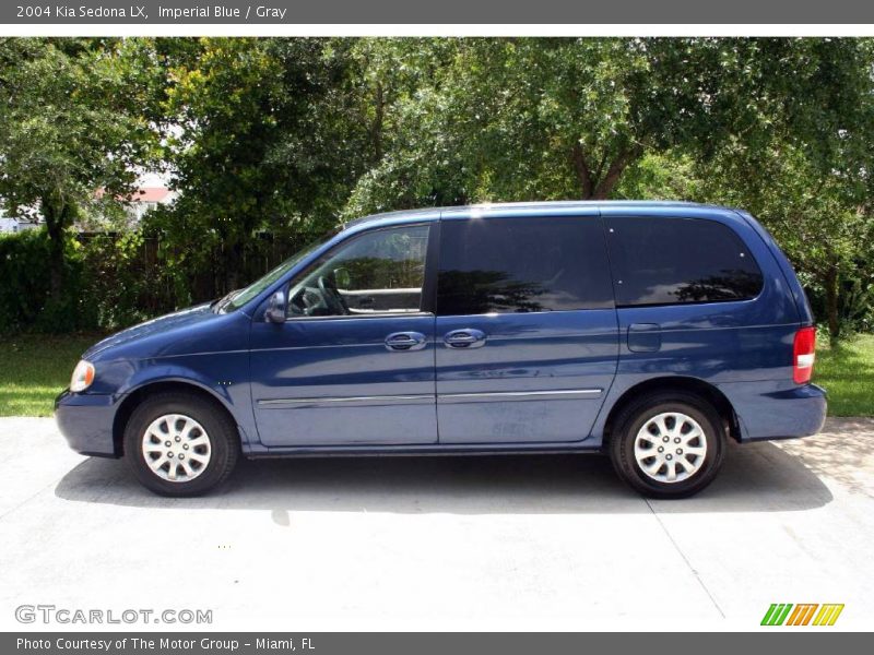 Imperial Blue / Gray 2004 Kia Sedona LX