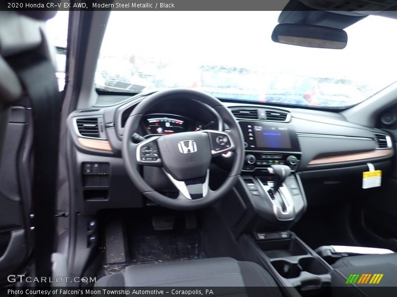 Modern Steel Metallic / Black 2020 Honda CR-V EX AWD