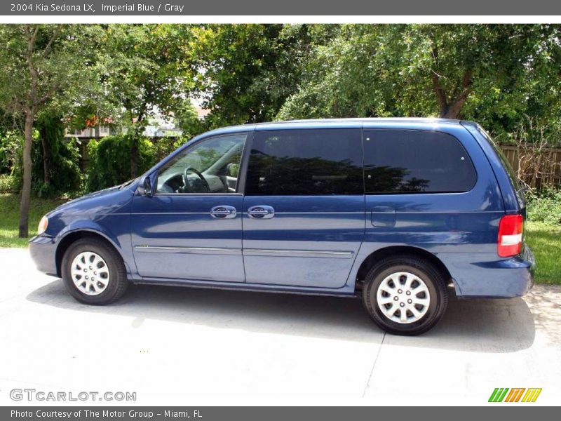 Imperial Blue / Gray 2004 Kia Sedona LX