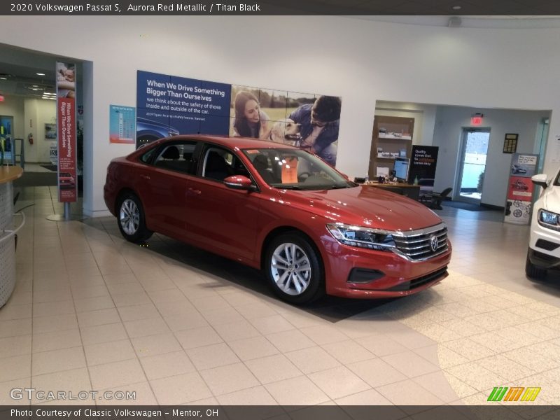 Aurora Red Metallic / Titan Black 2020 Volkswagen Passat S