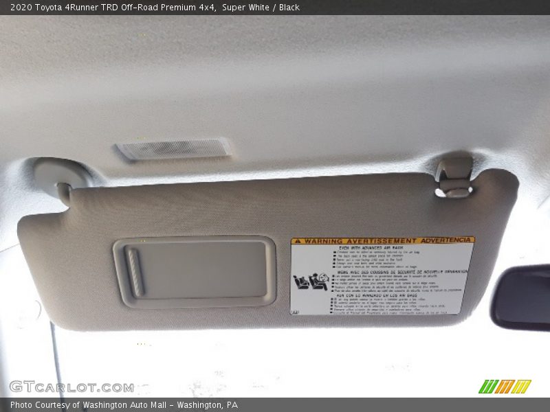Super White / Black 2020 Toyota 4Runner TRD Off-Road Premium 4x4