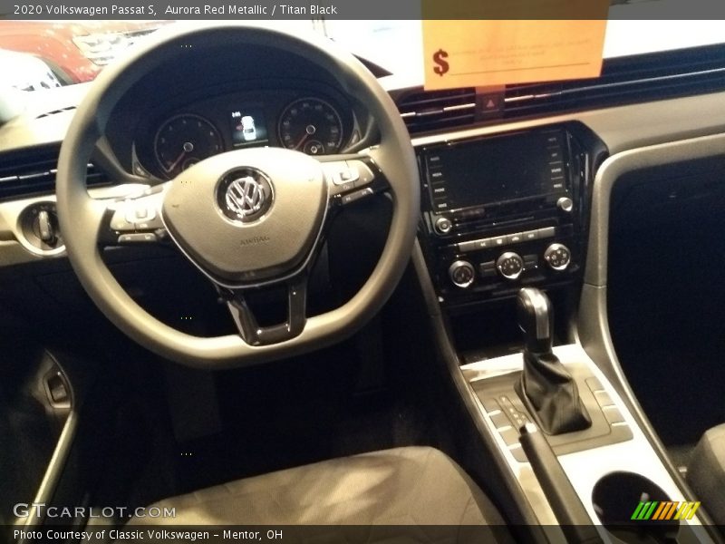 Aurora Red Metallic / Titan Black 2020 Volkswagen Passat S