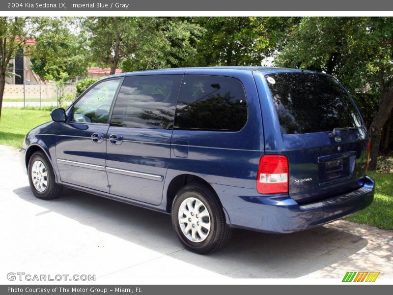 Imperial Blue / Gray 2004 Kia Sedona LX