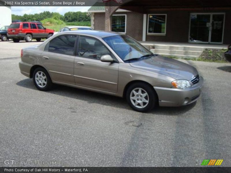 Stone Beige / Beige 2002 Kia Spectra LS Sedan