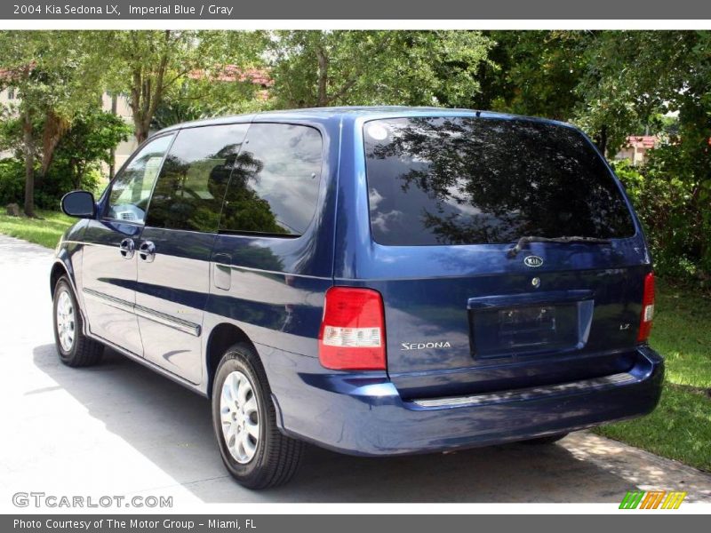 Imperial Blue / Gray 2004 Kia Sedona LX