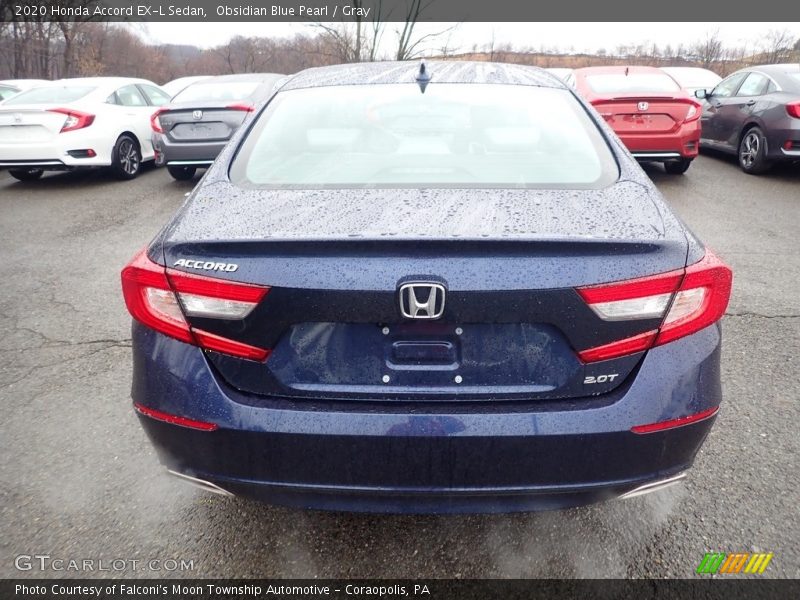 Obsidian Blue Pearl / Gray 2020 Honda Accord EX-L Sedan