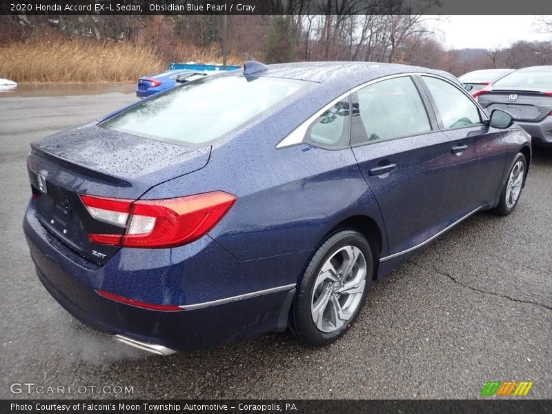 Obsidian Blue Pearl / Gray 2020 Honda Accord EX-L Sedan