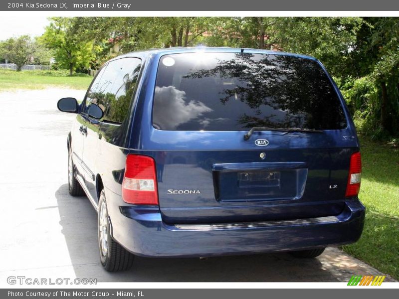 Imperial Blue / Gray 2004 Kia Sedona LX