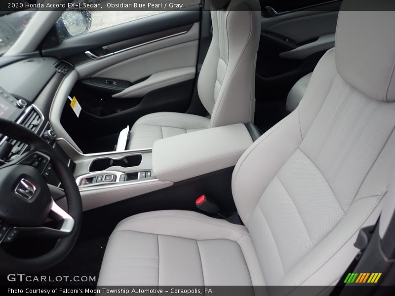 Obsidian Blue Pearl / Gray 2020 Honda Accord EX-L Sedan