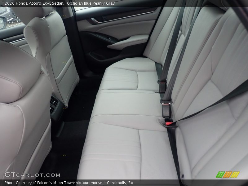Obsidian Blue Pearl / Gray 2020 Honda Accord EX-L Sedan