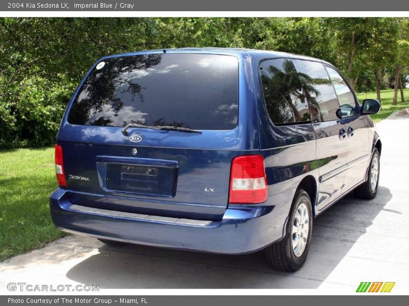 Imperial Blue / Gray 2004 Kia Sedona LX