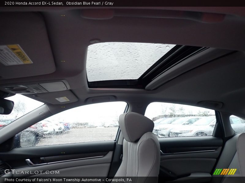 Obsidian Blue Pearl / Gray 2020 Honda Accord EX-L Sedan