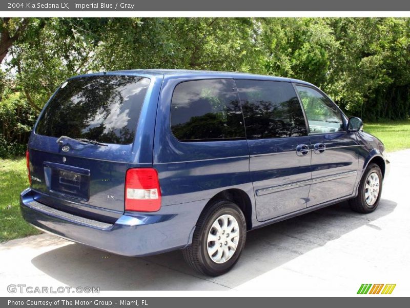 Imperial Blue / Gray 2004 Kia Sedona LX
