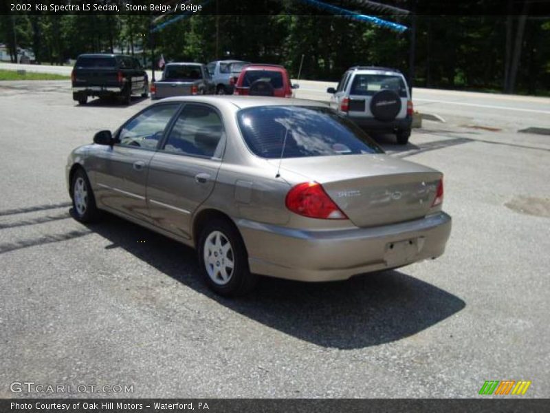 Stone Beige / Beige 2002 Kia Spectra LS Sedan