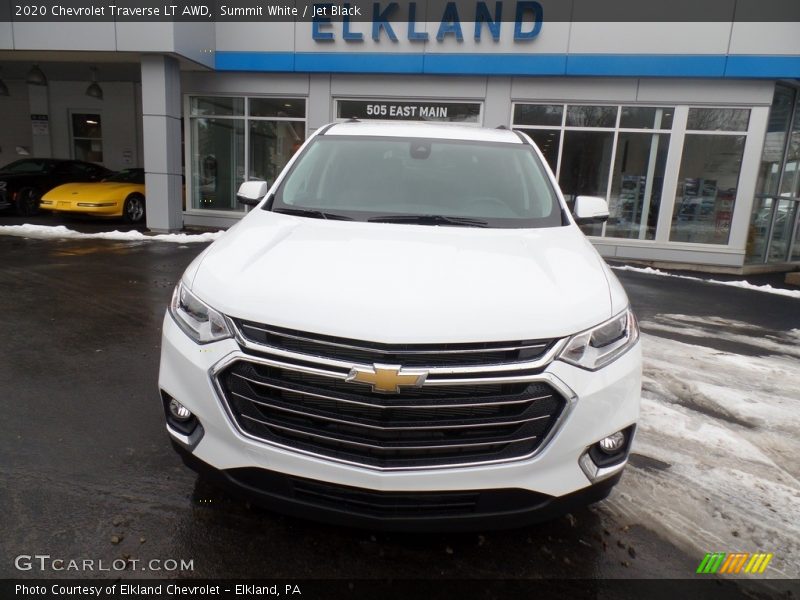 Summit White / Jet Black 2020 Chevrolet Traverse LT AWD