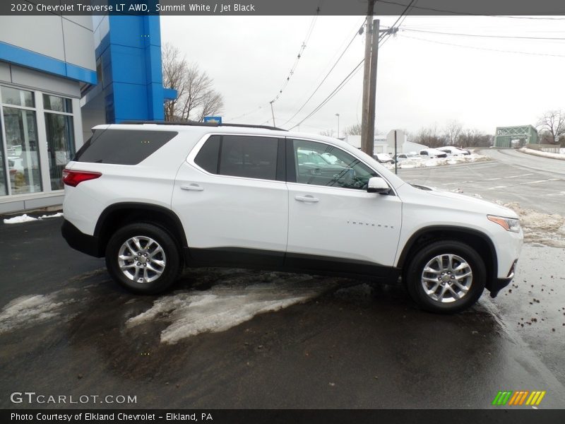 Summit White / Jet Black 2020 Chevrolet Traverse LT AWD