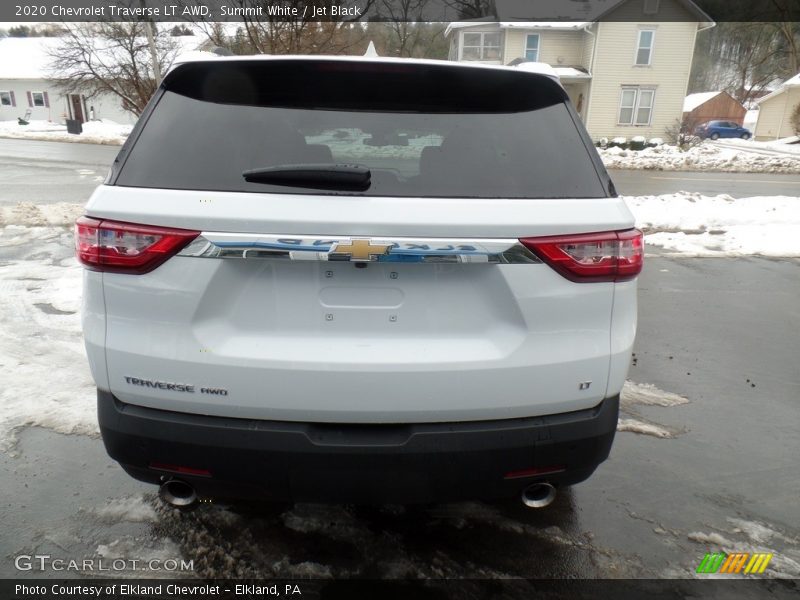 Summit White / Jet Black 2020 Chevrolet Traverse LT AWD