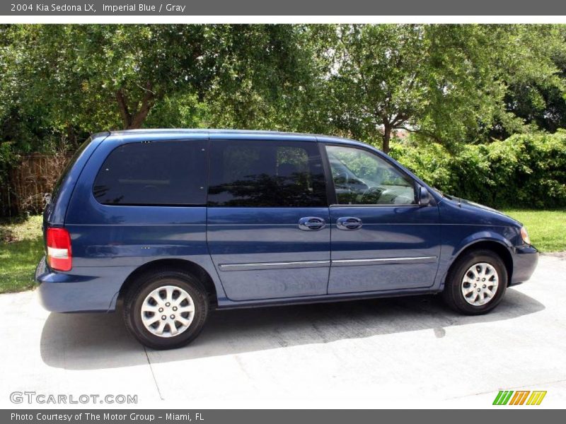 Imperial Blue / Gray 2004 Kia Sedona LX