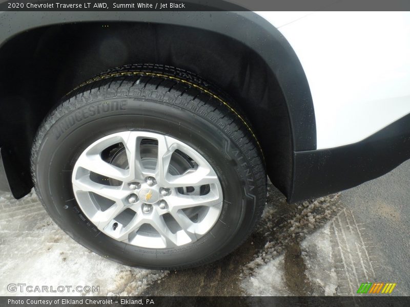 Summit White / Jet Black 2020 Chevrolet Traverse LT AWD