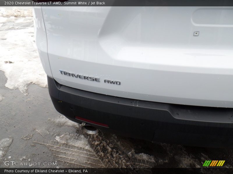 Summit White / Jet Black 2020 Chevrolet Traverse LT AWD