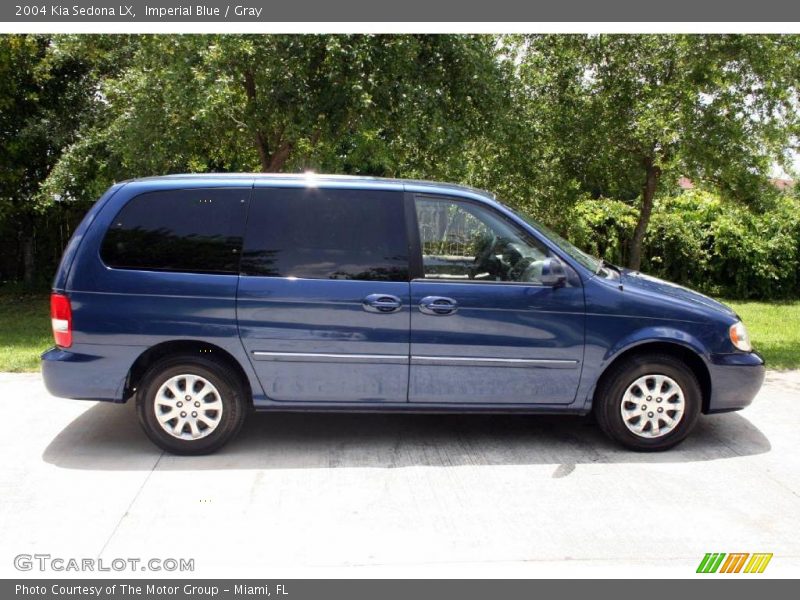 Imperial Blue / Gray 2004 Kia Sedona LX